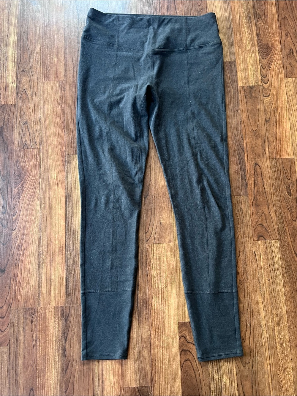 prAna Leda Leggings Pants Women’s Medium Coal Hemp Organic Cotton Stretch Yoga